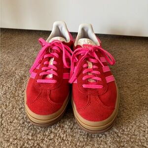 adidas gazelle Red and Pink Women's Shoes